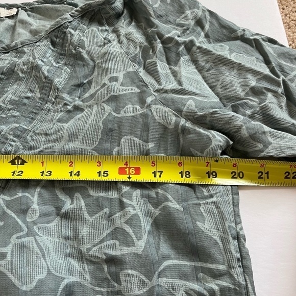 PrAna Leonardo Top Blue Vines Size Medium - Picture 7 of 9